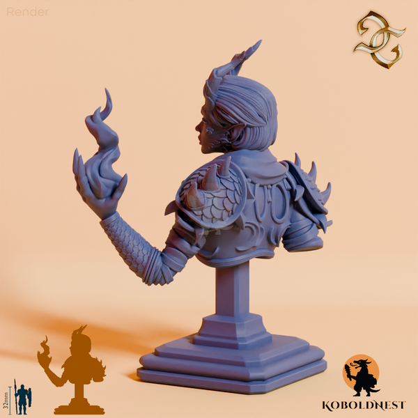 Büste - Iirzetal, Priesterin der Flamme