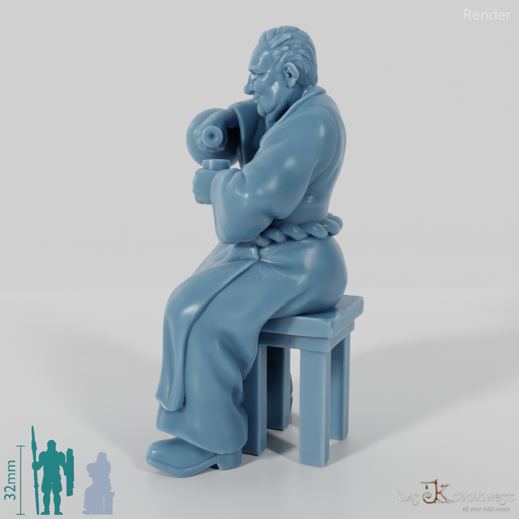 Hereward, Sitzender Schankwirt