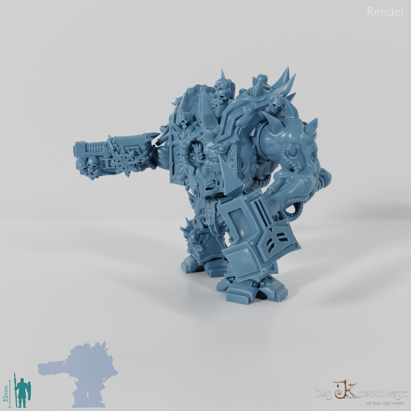 Void Blessed Soldiers - Juggernought 01 mit Hammer und Plasmakanone