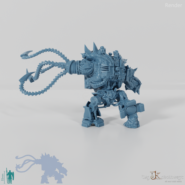 Void Blessed Soldiers - Juggernought 02 mit Tentakelarm und Laserkanone