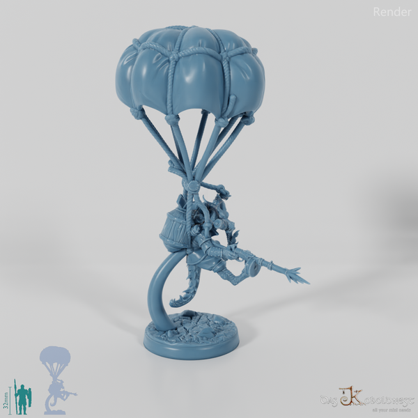 Drachenkobold-Fallschirmjäger mit Gewehr 01