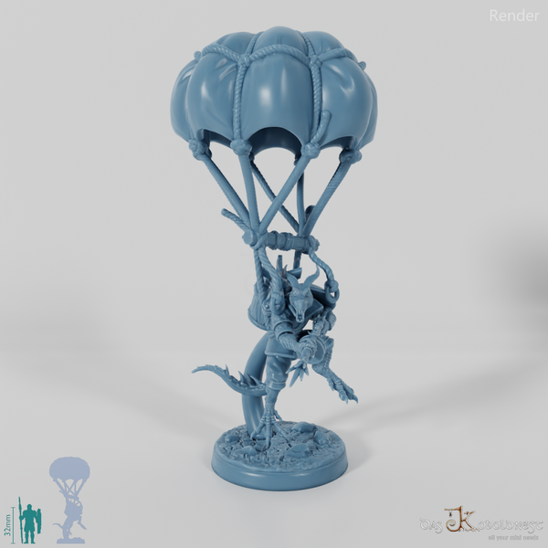 Drachenkobold-Fallschirmjäger mit Gewehr 03