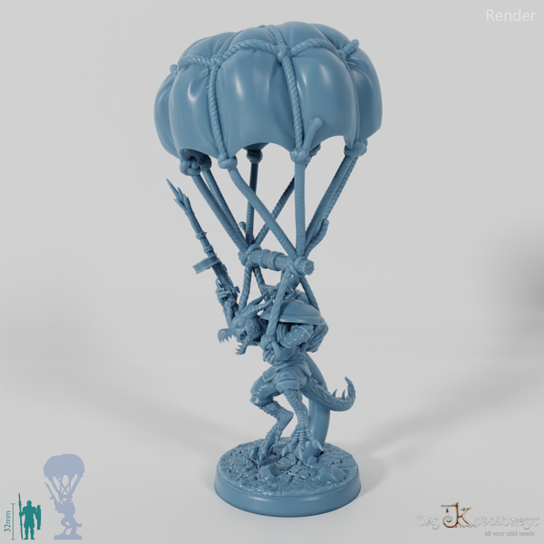 Drachenkobold-Fallschirmjäger mit Gewehr 04