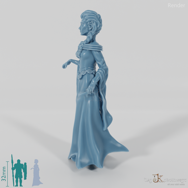 Frau Aranwen, Elfische Adelige auf Treppe