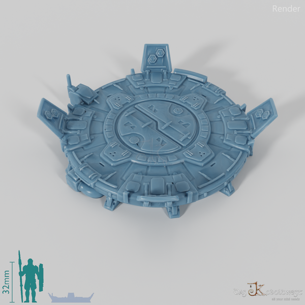 Raumschiff-Landeplattform