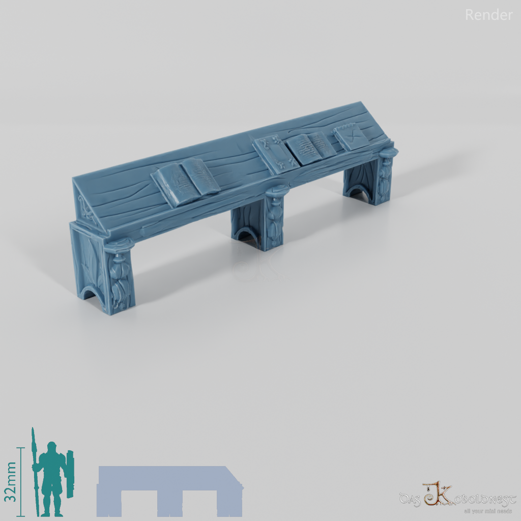 Bibliothek - Langes Lesepult 02