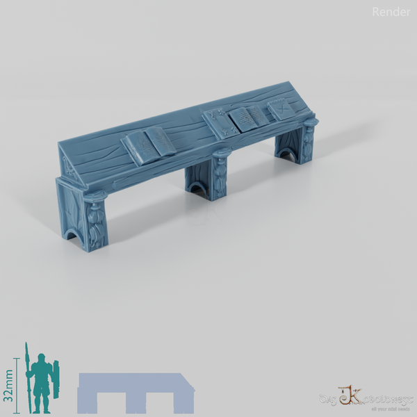 Bibliothek - Langes Lesepult 02