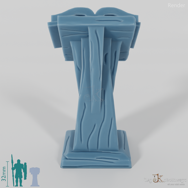 Bibliothek - Lesepult mit Buch 03