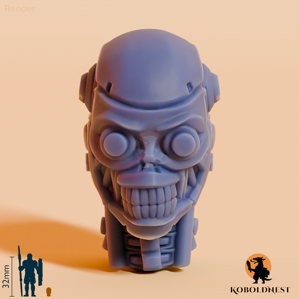 Roboterkopf - Offen