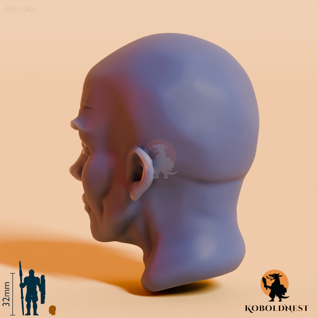 Männerkopf - 01