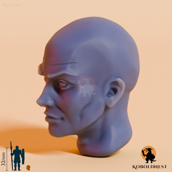 Männerkopf - 01