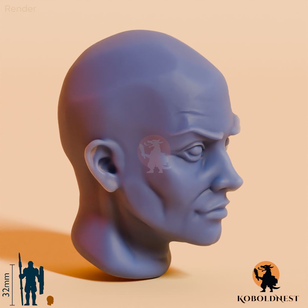 Männerkopf - 01