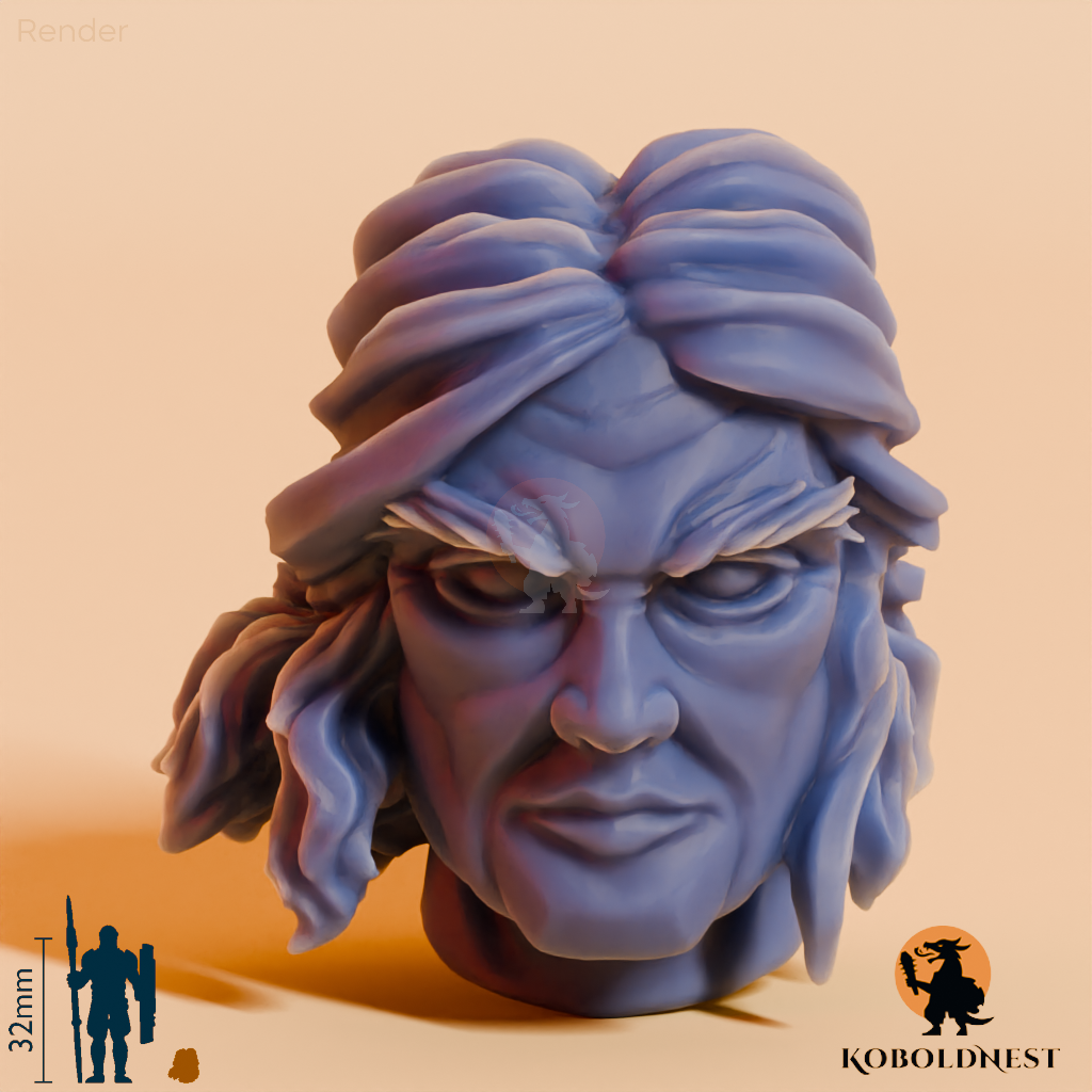 Männerkopf - 62