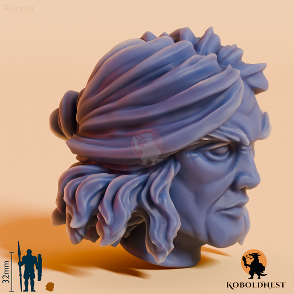 Männerkopf - 62
