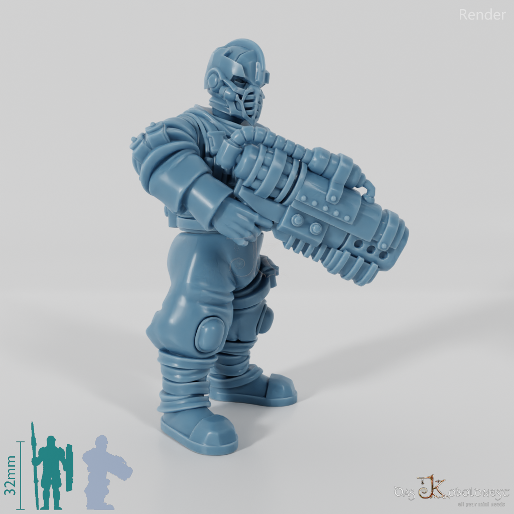 Space Soldiers - Marauder mit Flammenwerfer