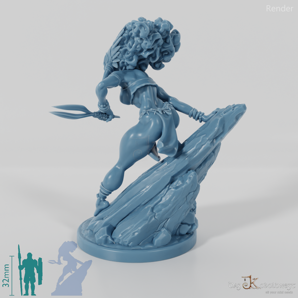 Masina, Maskierte Inselschurkin mit Doppelklinge 01