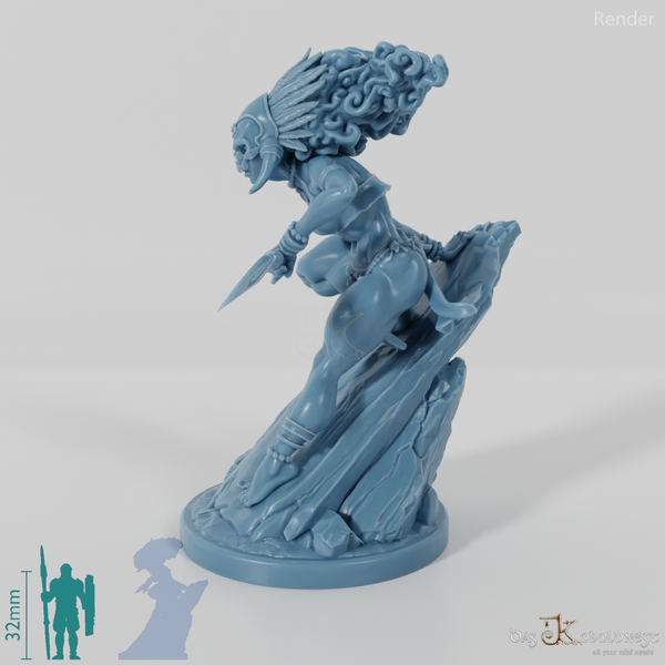 Masina, Maskierte Inselschurkin mit Dolch 01