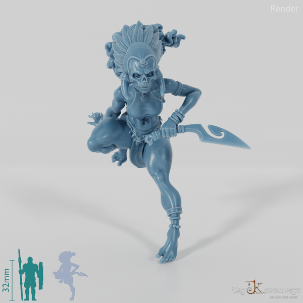 Masina, Maskierte Inselschurkin mit Dolch 01