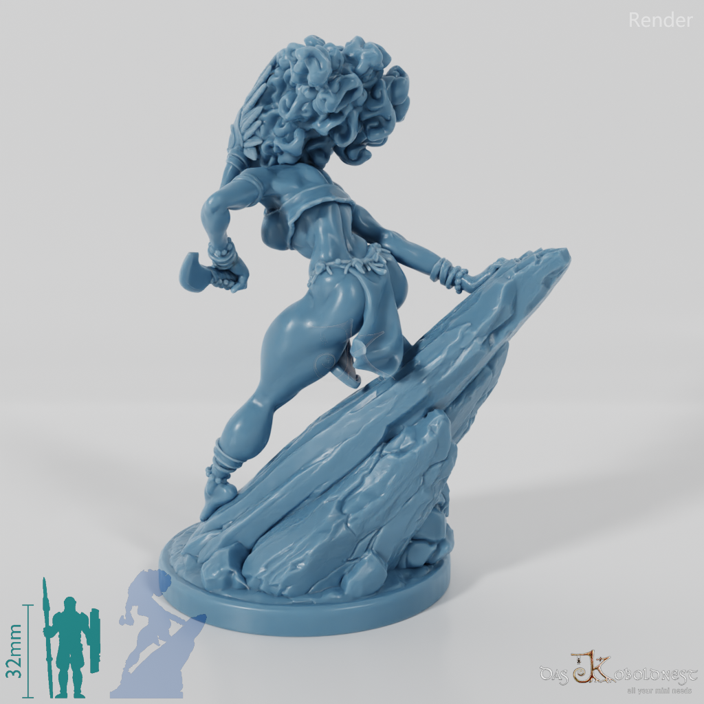 Masina, Inselschurkin mit Beil 01