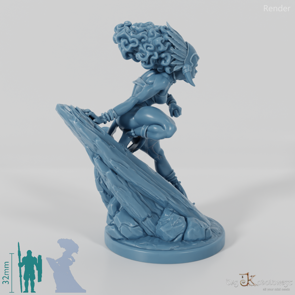 Masina, Inselschurkin mit Beil 01