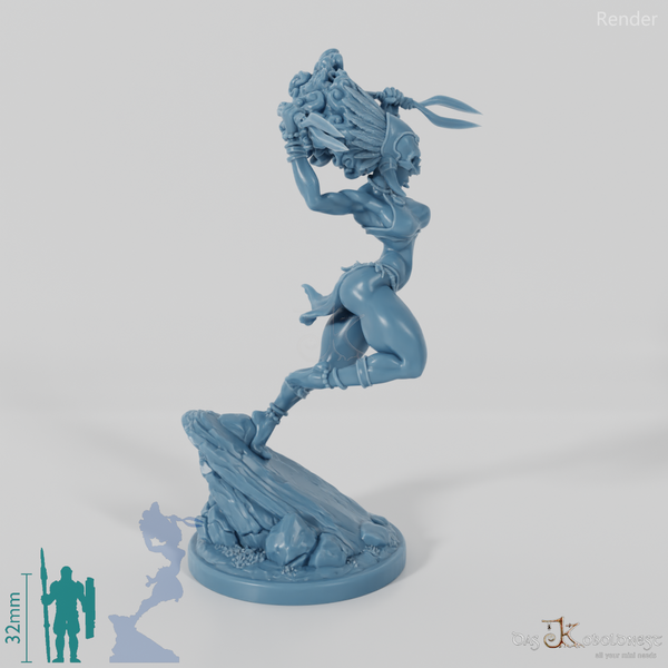 Masina, Maskierte Inselschurkin mit Doppelklinge 02