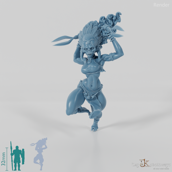 Masina, Maskierte Inselschurkin mit Doppelklinge 02