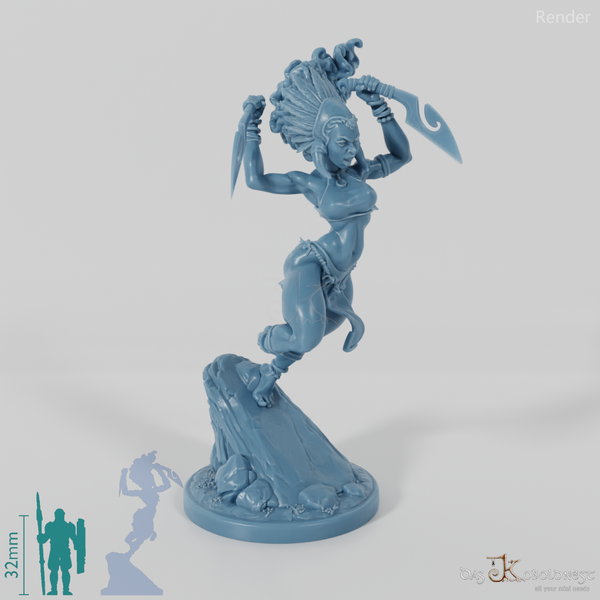 Masina, Inselschurkin mit Dolch 02