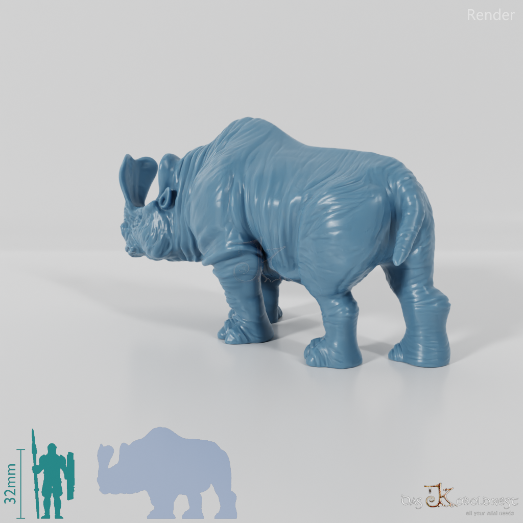 Megacerops 02 - StoneAxe Miniatures