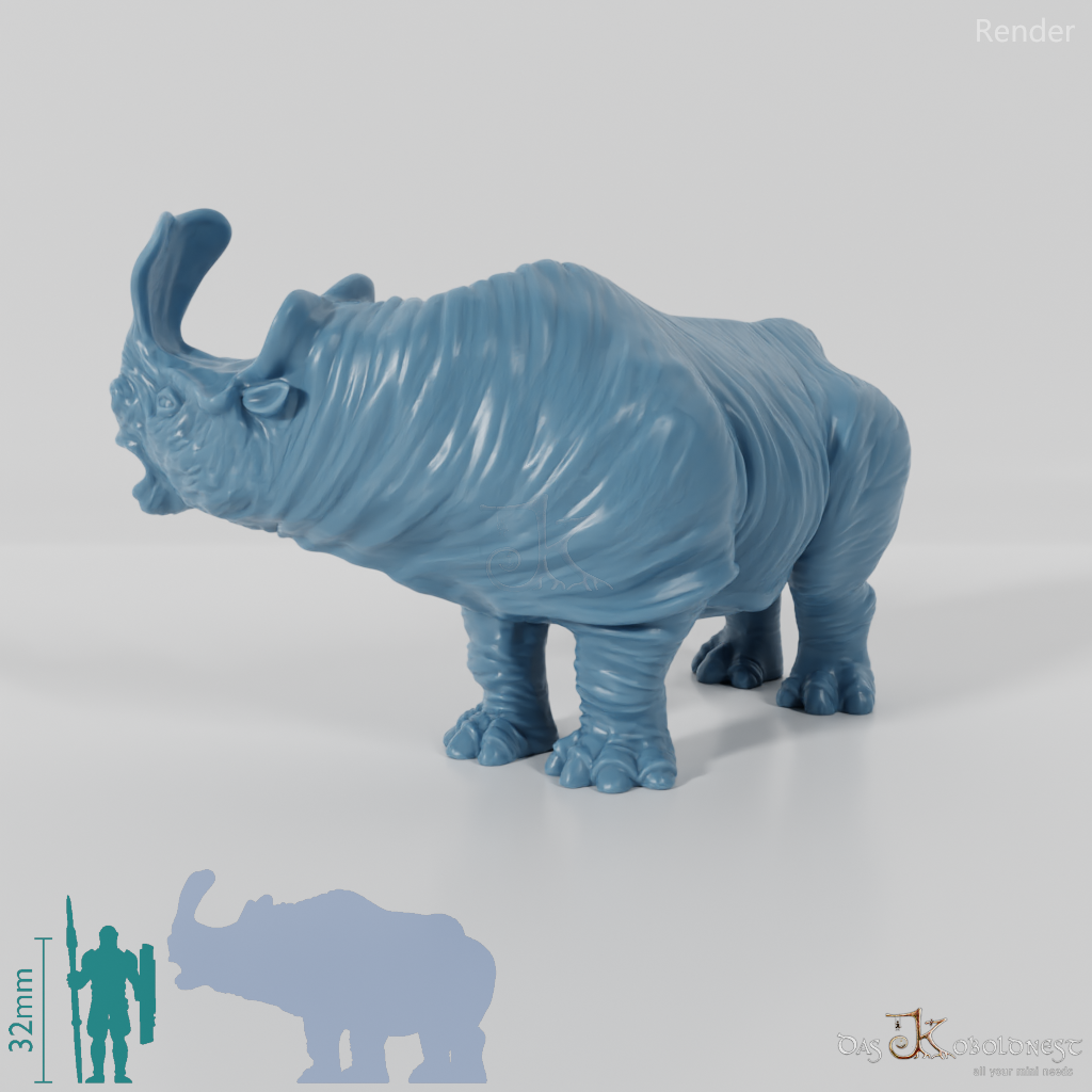 Megacerops 03 - StoneAxe Miniatures