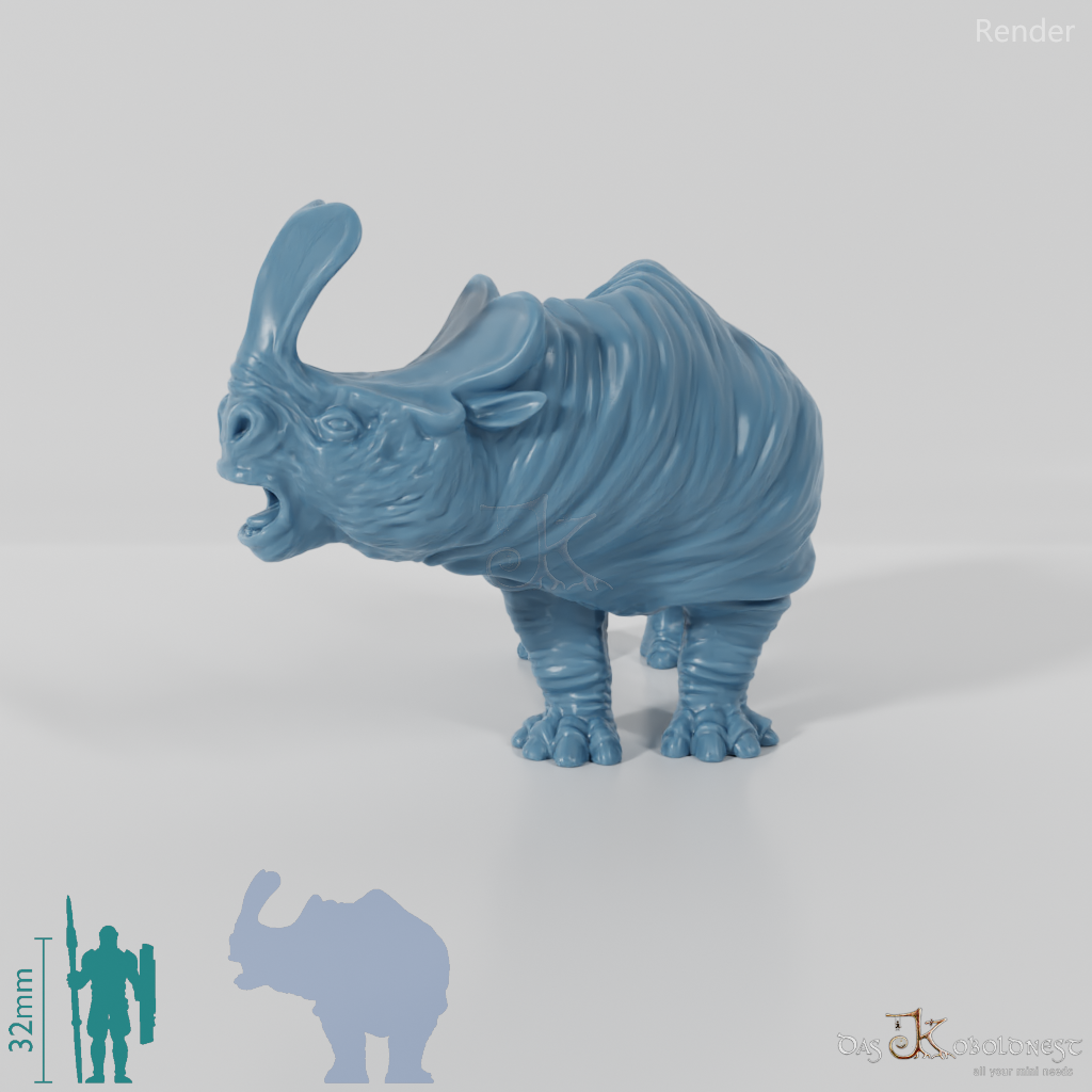 Megacerops 03 - StoneAxe Miniatures