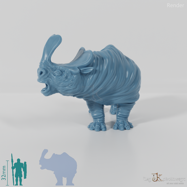 Megacerops 03 - StoneAxe Miniatures