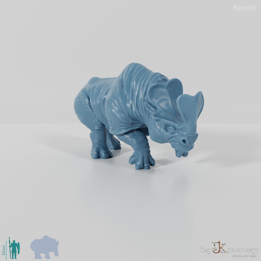 Megacerops 04 - StoneAxe Miniatures