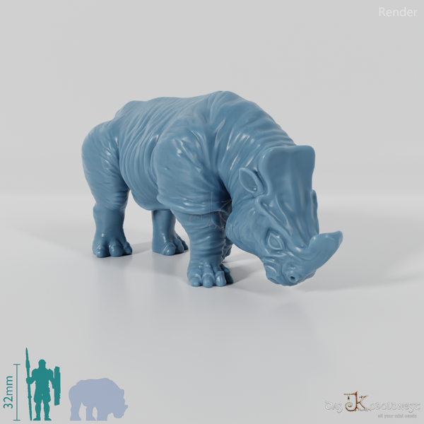 Megacerops 07 (Jungtier) - StoneAxe Miniatures
