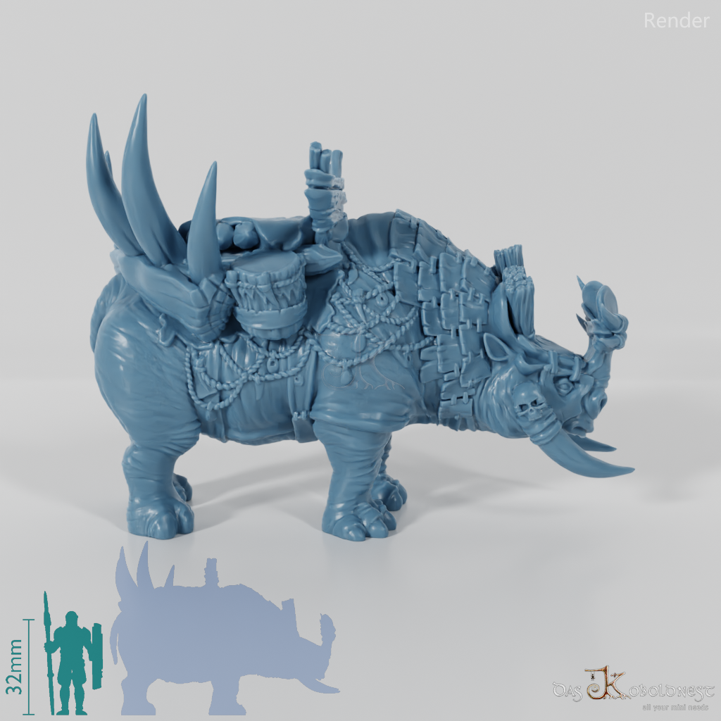 Gerüsteter Megacerops