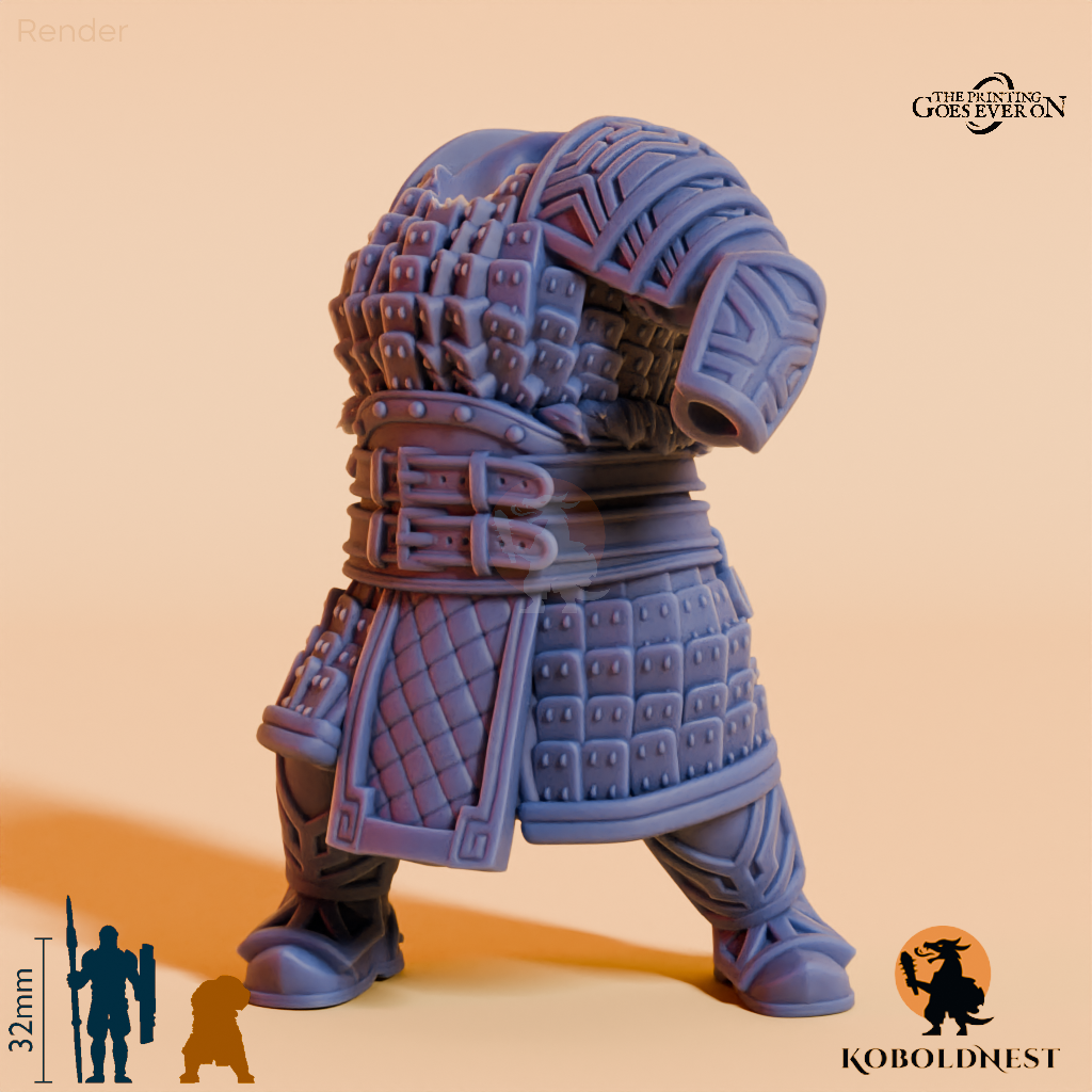 Modulare Minenzwerg-Kriegerin A