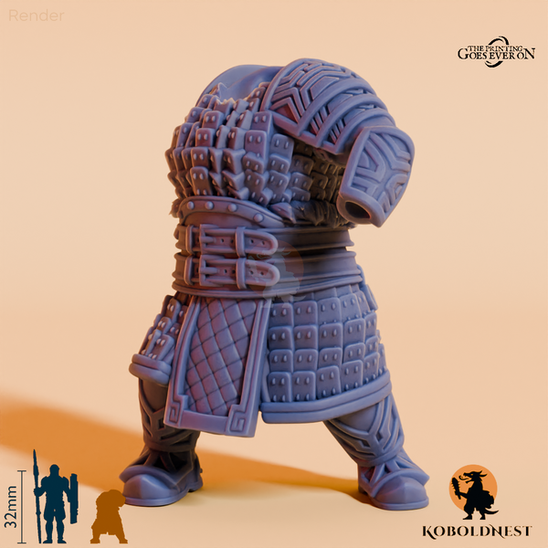 Modulare Minenzwerg-Kriegerin A