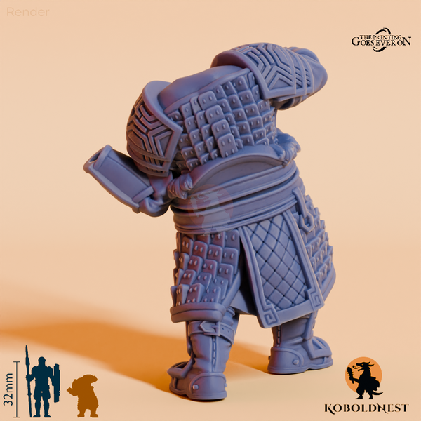 Modulare Minenzwerg-Kriegerin B