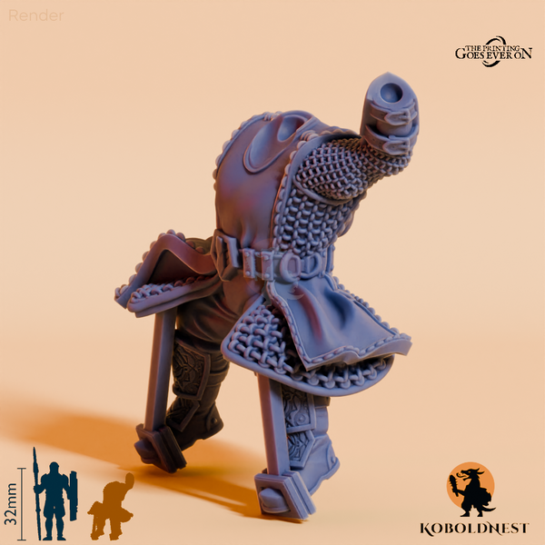 Modulare Minenzwerg-Legionärin A (Beritten)