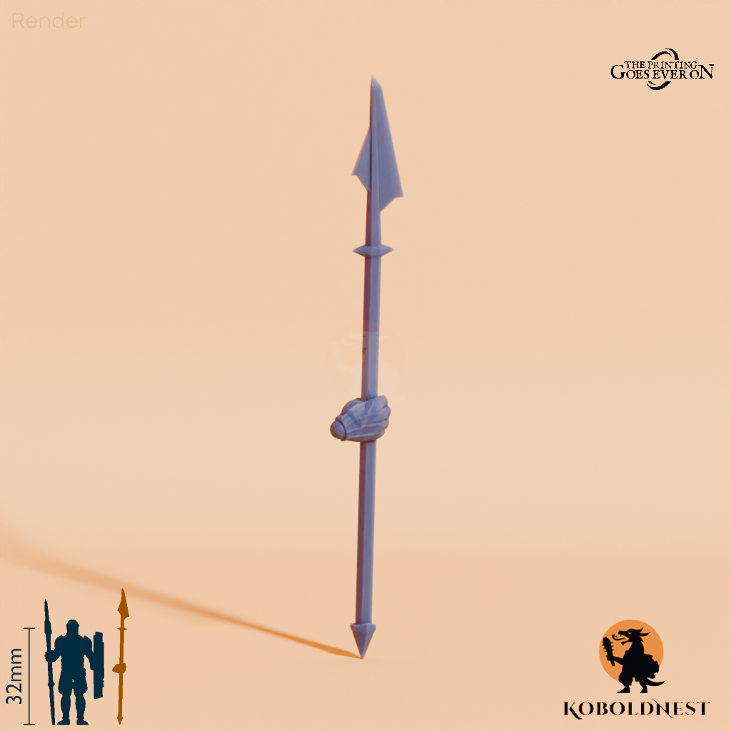 Minenzwerg-Speer A mit Hand
