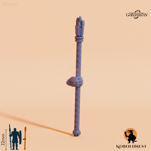 Minenzwerg-Stab A mit Hand