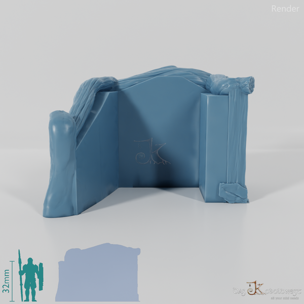 Halblinghöhlenfassade - Mine Seitentür