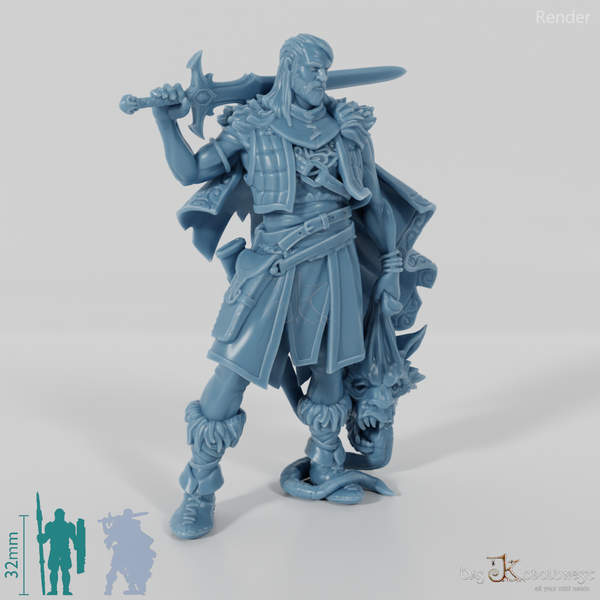 Wylder, Monsterjäger mit Trophäe