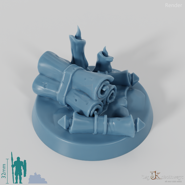 Marker mit Schriftrollen