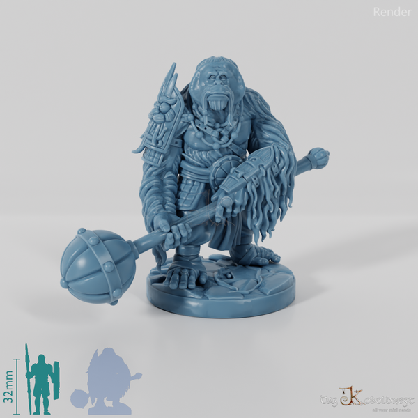 Batu, Affenvolk-Barbar mit Streitkolben