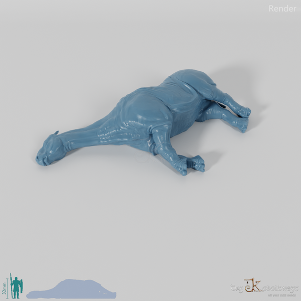 Paraceratherium 05 (Kadaver) - StoneAxe Miniatures