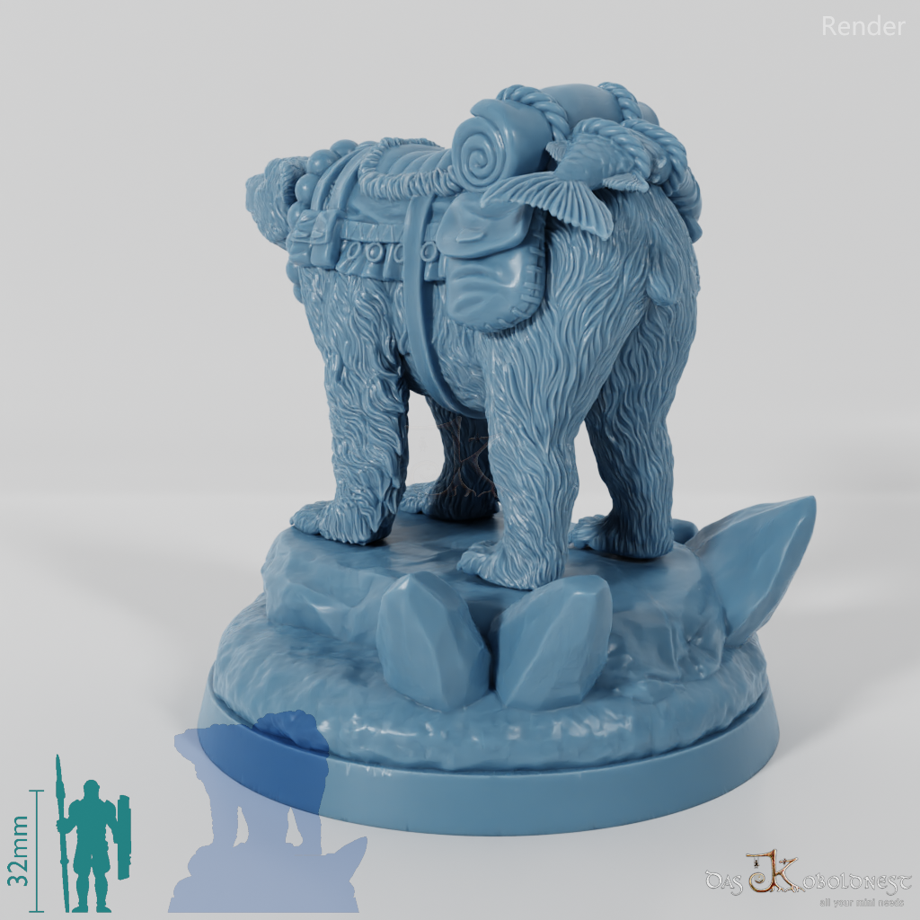 Kenu, gesattelter Eisbär