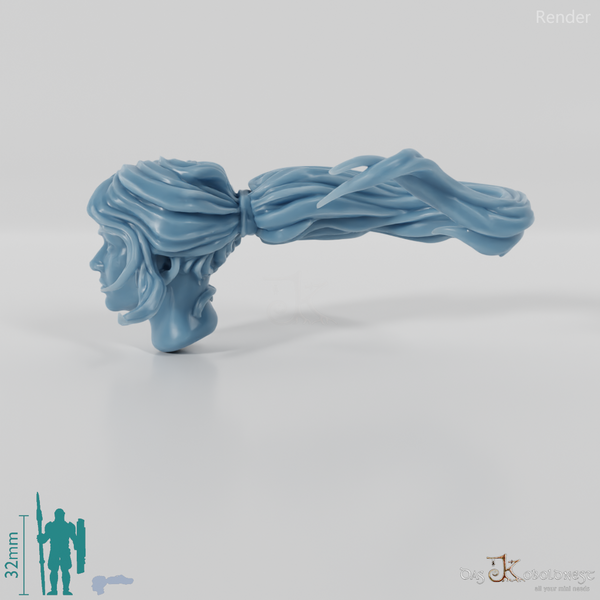 Frauenkopf - Wehender Pferdeschwanz