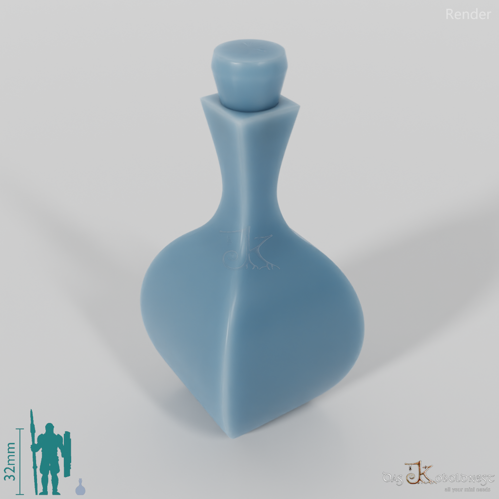 Flasche - Geschliffenes Trankfläschchen