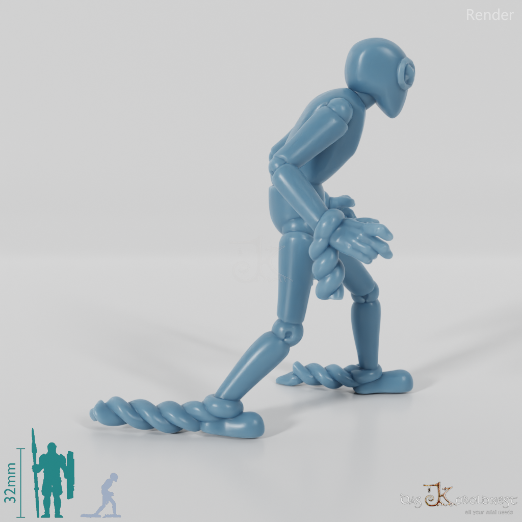 Animierte Marionette - Angreifend