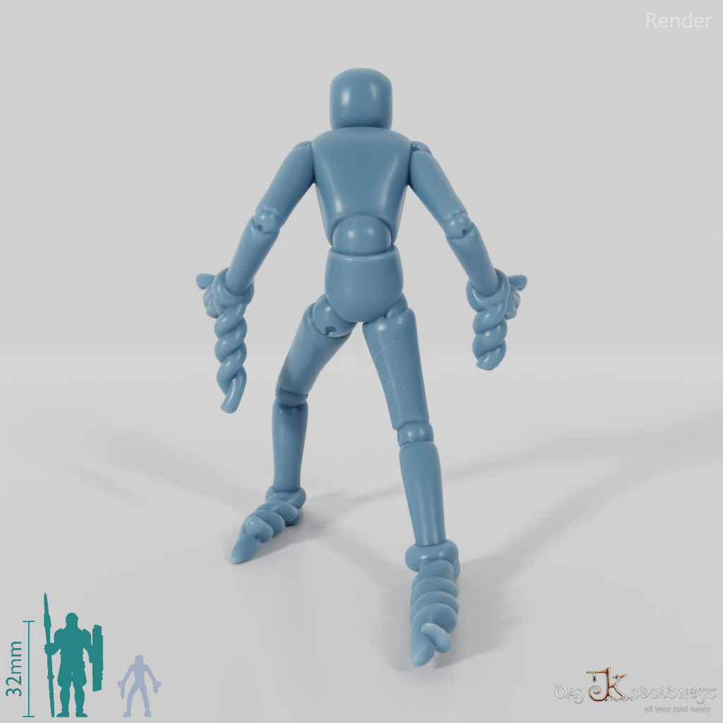 Animierte Marionette - Angreifend